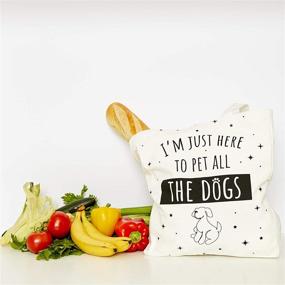 img 1 attached to Organic Cotton Canvas Tote Bag: Durable, Washable, Multi-Purpose & Everyday Shopping Bag, Ideal Gift