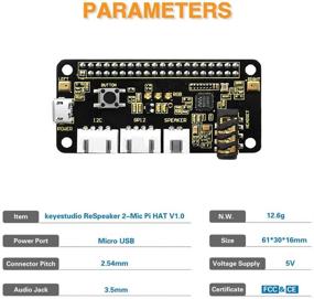 img 2 attached to Усилите свой опыт работы с Raspberry Pi с KEYESTUDIO ReSpeaker 2-Mic Pi HAT V1.0.