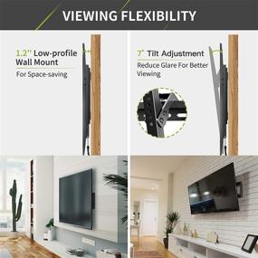 img 3 attached to AM alphamount Tilting TV Wall Mount Bracket for 32-82 Inch TVs - Low Profile, Easy Install - Holds up to 132 lbs