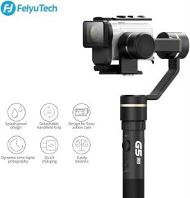 img 4 attached to 🎥 G5GS FeiyuTech Handheld 3-Axis Stabilizer Gimbal: Perfect for Sony X3000, HDR-AS300, AS50R & AS100V Comcoder Action Cameras