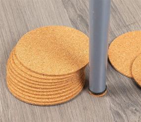 img 2 attached to CorkCircle Coasters: Convenient 50-Pack of Self-Adhesive Mats