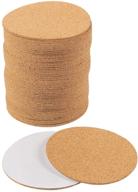 corkcircle coasters: convenient 50-pack of self-adhesive mats logo