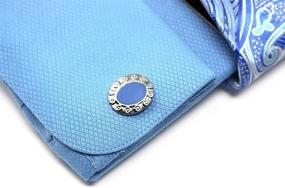 img 1 attached to C Allen Diamond Pattern Cufflinks Men's Clothing