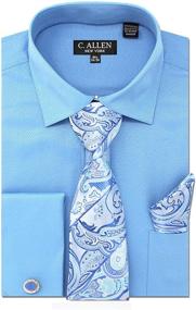 img 4 attached to C Allen Diamond Pattern Cufflinks Men's Clothing