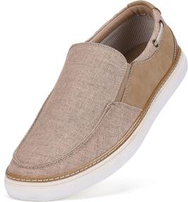 img 4 attached to 👞 Canvas Sneaker Men's Shoes by Gallery Seven: Ideal Loafers & Slip-Ons for Men