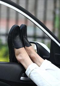 img 1 attached to Premium Genuine Breathable Men's Loafers & Slip-Ons from Go Tour