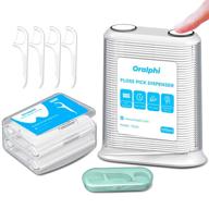 🦷 oralphi floss pick bundle (with 310 adult dental flossers), automatic dispenser + refill box + travel case for effective teeth cleaning logo