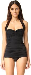 img 4 attached to Norma Kamali Womens One Piece Swimsuit Women's Clothing