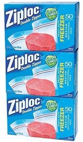 img 1 attached to Ziploc Double Zipper Quart Freezer Household Supplies for Paper & Plastic