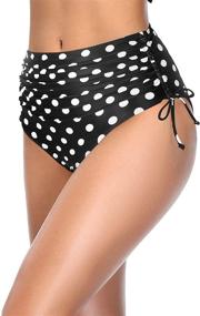 img 2 attached to Holipick Sexy Strappy High Waisted Bikini Bottom: Stylish Swim Shorts for Women