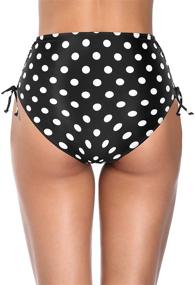 img 1 attached to Holipick Sexy Strappy High Waisted Bikini Bottom: Stylish Swim Shorts for Women