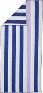 🏖️ venice collection: lightweight reversible microfiber beach towel for travel, beach, pool, and boating - quick dry, compact design (35" x 78") логотип