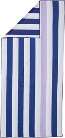 img 4 attached to 🏖️ Venice Collection: Lightweight Reversible Microfiber Beach Towel for Travel, Beach, Pool, and Boating - Quick Dry, Compact Design (35" x 78")