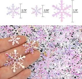 img 3 attached to Konsait Christmas Decoration Snowflakes Accessories