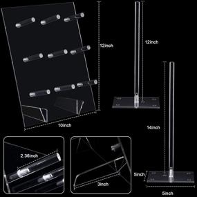 img 3 attached to 🍰 Dazzling Crystal Clear Acrylic Display Perfect for Dessert Tables at Weddings and Birthdays