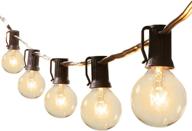 🏞️ globe outdoor string lights 25ft - ul listed patio lights for bistro, pergola, porch, gazebo, backyard, warm white логотип