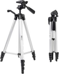 img 4 attached to 📷 Zeikos ZE-TR57A 57-Inch Full Size Photo/Video Tripod: Deluxe Carrying Case, Ideal for Camcorders and Digital Cameras