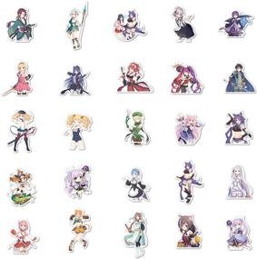 img 2 attached to 👸 Anime Princess Sticker Pack - Waterproof Vinyl Cute Stickers for Water Bottles, Laptop, Phone, Car, Skateboard - Travel Case, Bicycle, Bumper, Snowboard Decoration (50 Pcs)