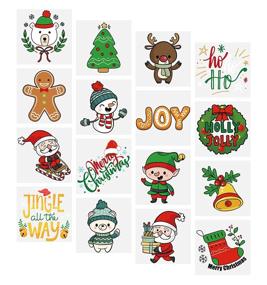 img 4 attached to Christmas Temporary Tattoos Stocking Stuffers