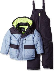 img 3 attached to ❄️ OshKosh BGosh Снежная комбинезонка для малышей: Стильная зимняя одежда для мальчиков для активного отдыха на улице