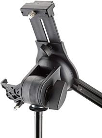 img 3 attached to 📱 K&M - Konig & Meyer 19790.516.55 Universal Tablet iPad Holder: Landscape to Portrait Switch, Studio-Quality for Musicians, German-Made, Black