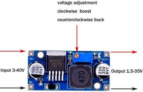 img 3 attached to 💡 Набор из 10 штук LM2596 DC-DC регулируемый стабилизатор напряжения: модуль понижения напряжения