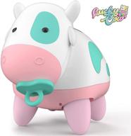 🐮 x toyz интерактивная игрушка для младенцев: ползающий обучающий питомец для детей - счастливая игрушка-робот корова с светом, музыкой, обучением в области науки, технологий, инженерии и математики (stem) - идеальный подарок для младенцев, малышей от 3 месяцев+ логотип