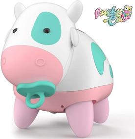 img 4 attached to 🐮 X TOYZ Infant Interactive Toy: Crawling Educational Pet for Kids - Lucky Cow Robot Toy with Light, Music, STEM Learning - Ideal Gift for Babies, Toddlers, 3 Months+