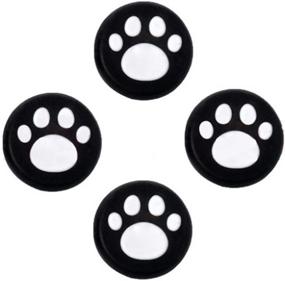 img 4 attached to 🎮 Enhance Gaming Experience with Analog Silicone Joystick Grips - Cat Dog Paw Design for PS4, PS3, Xbox One, Xbox 360, PS2 Controller