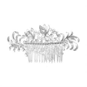 img 1 attached to 💍 inSowni 32 Pack Wedding Hair Side Combs and Bridal Hair Pins: Rhinestone Pearls Accessories for Women, Girls, Brides, and Bridesmaids