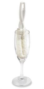 img 3 attached to 🍷 FryOilSaver Co: B61C Flute and Stemware Wine Glass Cleaning Brush - Non-Scratch Foam Bristle Brush for Crystal Glass Cleaning