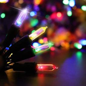 img 3 attached to ✨ Multicolor Fairy Lights – 99FT Twinkle Star LED Christmas Mini String Lights with Safe Adapter for Indoor Outdoor Home Garden Party Christmas Decoration