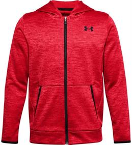 img 4 attached to Under Armour Fleece Black Youth Boys' Clothing for Jackets & Coats