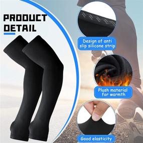 img 1 attached to Thermal Warmer Cycling Winter Sleeves Sports & Fitness