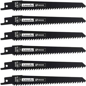 img 4 attached to 🪚 amoolo 6'' Reciprocating Saw Blades: Ultimate Wood Cutting Sawzall & Pruning Blades (6Pcs/6TPI)