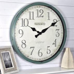img 4 attached to 🕒 FirsTime &amp; Co. Bellamy Wall Clock, 24-Inch, Aged Teal - Enhanced SEO