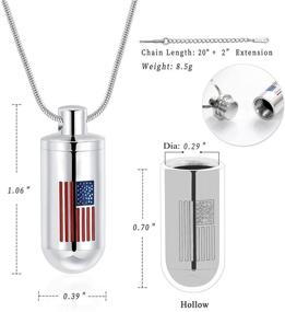 img 3 attached to American Teardrop Necklaces Cremation Stainless