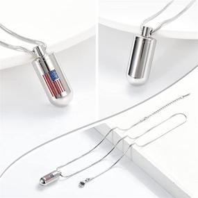 img 2 attached to American Teardrop Necklaces Cremation Stainless