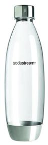 img 3 attached to 🥤 SodaStream 1L Slim Metal Carbonating Bottle: Optimal Carbonation in a Sleek Design!