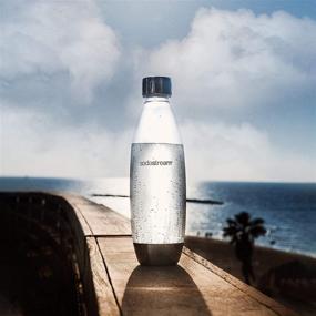 img 1 attached to 🥤 SodaStream 1L Slim Metal Carbonating Bottle: Optimal Carbonation in a Sleek Design!