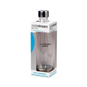 img 4 attached to 🥤 SodaStream 1L Slim Metal Carbonating Bottle: Optimal Carbonation in a Sleek Design!