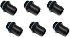 img 3 attached to 🔌 XSPC G1/4" to 1/2" Barb Fitting - 6-Pack, Matte Black - Ideal for Soft Tubing