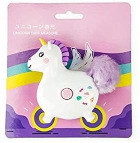 img 1 attached to Soft Retractable Measuring Tape for Travel - Unicorn Design 🦄 | Portable Pocket Student Cartoon Tape Measure - 60-Inch & 150CM