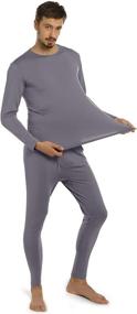 img 3 attached to ViCherub Thermal Underwear Fleece Winter Sports & Fitness and Other Sports