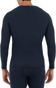 img 3 attached to 🍏 Fruit of the Loom Men's Recycled Waffle Thermal Underwear Henley Top: Eco-Friendly Comfort for Winter (1 and 2 Packs)"