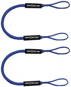 img 2 attached to 🚤 Blue BoatTector Bungee Dock Line 4ft - Extreme Max 3006.2568, Value 2-Pack