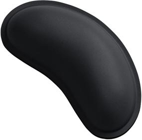 img 4 attached to 🖱️ DAPESUOM Mouse Wrist Rest - Ergonomic Memory Foam Support Pad for Gaming, Office, Computer, Laptop - Leather Hand Cushion for Wireless Mouse - Men & Women - Pain Relief & Easy Typing - Black