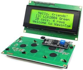 img 3 attached to 🔶 WayinTop 2004 Yellow Green LCD Display Module with IIC/I2C/TWI Serial Interface Adapter for Arduino Mega 2560