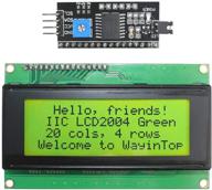 🔶 wayintop 2004 yellow green lcd display module with iic/i2c/twi serial interface adapter for arduino mega 2560 logo