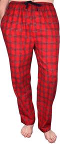 img 2 attached to 👖 Cozy Up in Style with Lee Valley Genuine Flannel Pajamas for Men